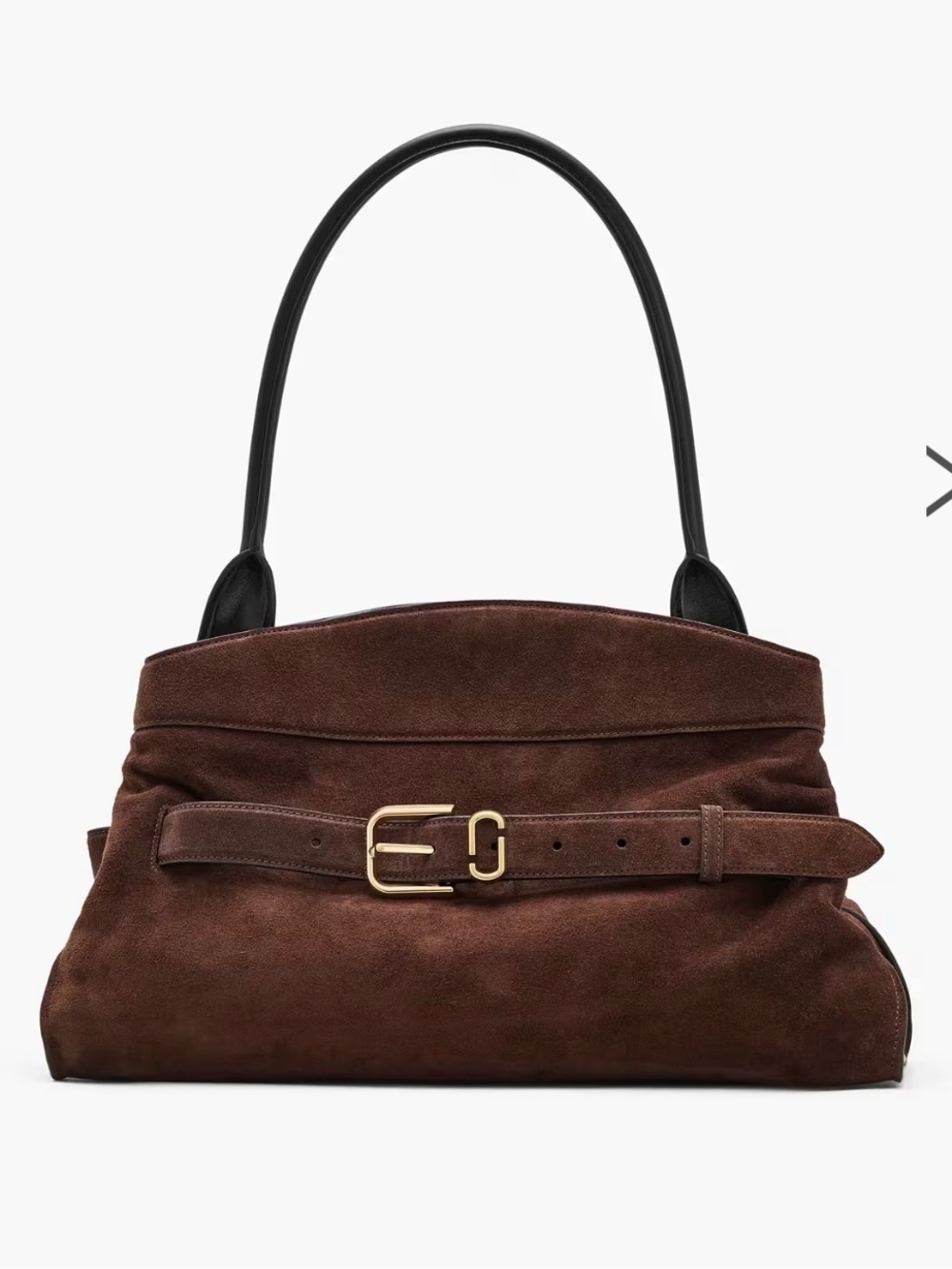 NWT Marc Jacobs THE SUEDE DAKOTA SATCHEL Dark Brown